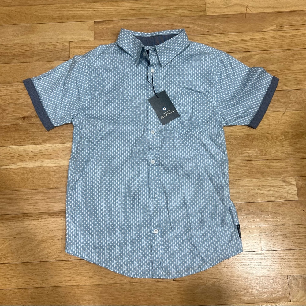 Kids Ben Sherman Blue Button Down Shirt